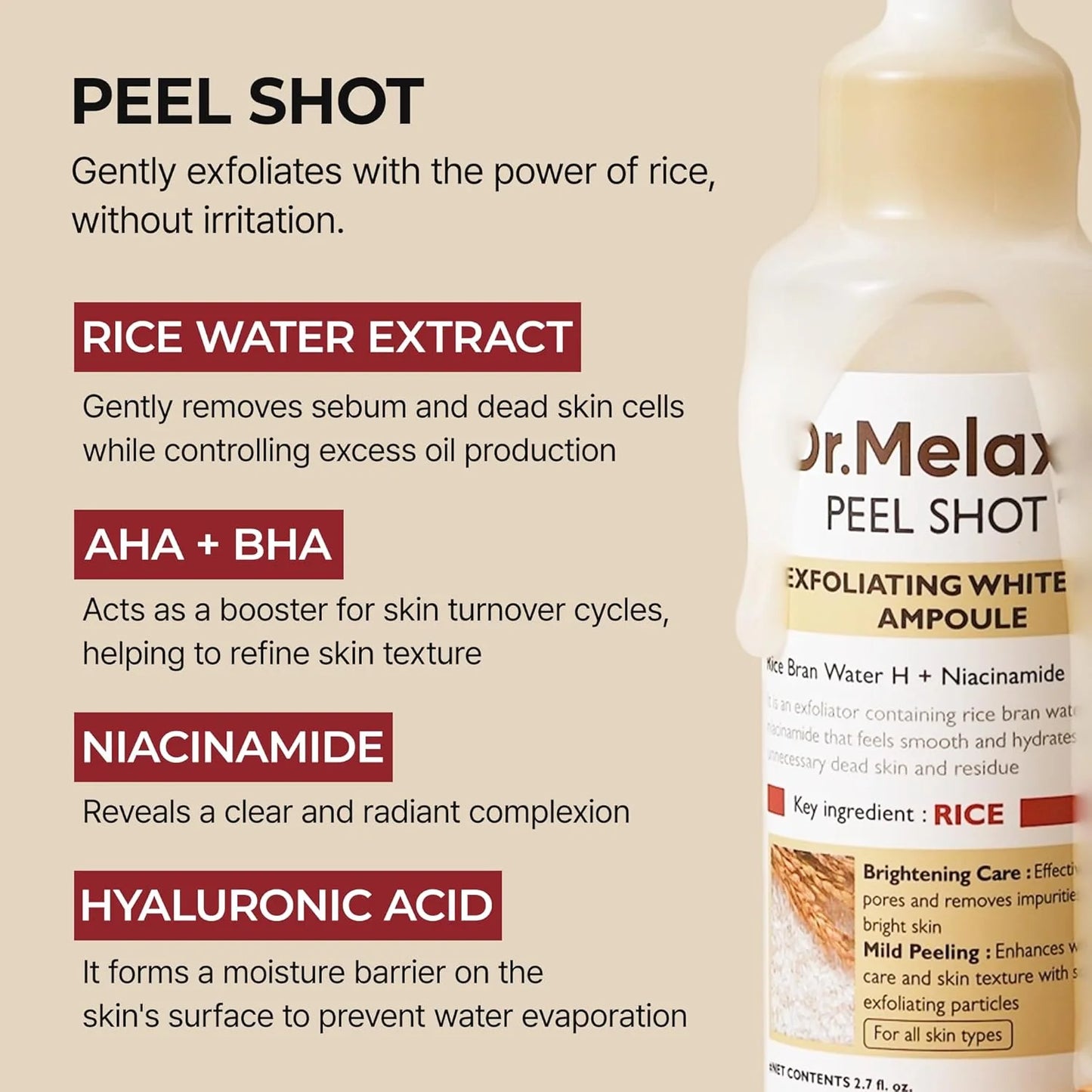 DrMelaxin® Peel Shot Exfoliating Serum